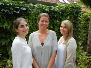 Freuen sich auf ihre Berufsausbildung bei der BRÜCKE: Hasret Icer, Anja Pantlofsky und Lisa-Loreen Kämpfer (v.l.)